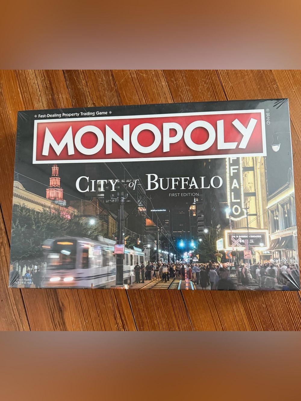 Hasbro Monopoly City of Buffalo First Edition - Red & Black